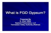 What is FGD Gypsum€¦ · FGD PRODUCTS (cont.) Products of Lime/Limestone Forced Oxidation processes are most often sought for agricultural use – Readily dewater to 7-12% moisture