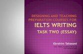 Designing and Teaching Preparation Courses for IELTS ... · One aspect per paragraph 2-3 paragraphs Balance the argument by presenting opposing views on various aspects One viewpoint