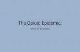The Opioid Epidemic presentation 2018 .pdf · and relieve pain for about 4 hours. Duration of use depends on plan, but, on average, not more than a few days. • Rapid Onset Opioids