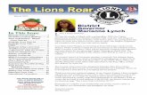 The Lions Roar20y2lions.org/Newsletters/2015-03_LionsRoar.pdf · is a one week developmental sports/recreation camp for children and teens who are blind, visually impaired and deaf