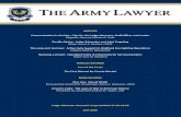 THE ARMY LAWYERLegal Editor, Mr. Sean P. Lyons The Army Lawyer (ISSN 03641287, USPS 490- 330) is published monthly - by The Judge Advocate General’s Legal Center and School, Charlottesville,