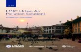 LMIC Urban Air Pollution Solutions...to local air pollution (source apportionment), and interventions that transition away from the most polluting fuels. The document characterizes