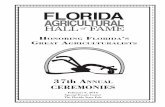 Honoring Florida s great - Florida Department of ... · Eugene E. Trotter 2014 - Scottie James Butler Dr. Robert Bruce Christmas Dr. Elver Myron Hodges Dallas Barton Townsend 2015