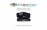 ColorKey Duo 64 W · Thank you for purchasing the ColorKey Duo 64 W. Please read these instructions carefully before use. Operating this fixture according to these instructions is