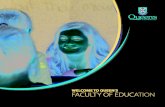 WELCOME TO QUEEN’S FACULTY OF EDUCATION · educators. Intermediate-Senior applicants select one of their teaching subjects from these four areas: Dramatic Arts, Music, English,