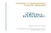 Friends & Benefactors Awards Banquet€¦ · Business” by Fortune magazine, “100 Most Powerful Women” by Forbes magazine, and “Washington’s 100 Most Powerful Women” by