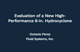 Evaluation of a New High-Performance 8-in. Hydrocyclone · Conventional 4-in Desilter. Fraction of Size sent to Underflow Size, microns . CONCLUSIONS Test results show that the HP