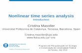 Nonlinear time series analysis - fisica.edu.uycris/teaching/curitiba_masoller_intro.pdf · • The stability of an attractor can change There are many examples in physical systems,