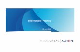 Shareholders’ Meeting - Alstom...2011/06/28  · Bouygues Individual shareholders Institutional investors 52% 13% 10% 21% 4% France Rest of Europe United Kingdom & Ireland Americas