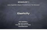 PowerPoint Presentation - 2 Elasticity · Seismology I - Elasticity Deformation tensor – its elements Through eigenvector analysis the meaning of the elements of the deformation