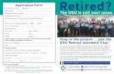 Application Form Retired? · USU rates at Riverside Resort @ Port Macquarie: Stay in comfort at the USU’s own holiday resort - enjoy great discounts at our combined motel and caravan