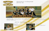 Women’s Volleyball 2015-16 - Dalhousie University · 2020-05-07 · Women’s Volleyball 2015-16 front left to right: Breanna Balcom, Katie McNutt, Kayla Wolfe, Charise McDonald