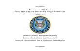 Fiscal Year (FY) 2016 President's Budget Submission ...€¦ · February 2015 Defense Contract ... United States Special Operations Command ... FY 2014 FY 2015 FY 2016 Base FY 2016
