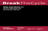 BreakTheCycle · advice out of hours. Please call or text “NEED TO TALK” to 07557 850 212, available out of hours. For more information visit our website: We provide free half