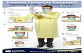 Personal Protective Equipment Putting it On in 5 Easy Steps · 2020-04-14 · Putting it On in 5 Easy Steps ALTERNATE: N95 Respirator if indicated ALTERNATE: Combo mask/eye shield