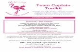 Team Captain Toolkit - Wyoming Breast Cancer Initiative · 2020-05-21 · Team Captain Toolkit ** NOTE: Foot of the Rockies will not be accepting registrations. Please register on-line