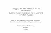 Bid Rigging and Entry Deterrence in Public Procurement ... · Bid Rigging and Entry Deterrence in Public Procurement: Evidence from an Investigation into Collusion and Corruption