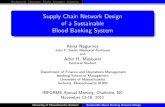 Supply Chain Network Design of a Sustainable Blood Banking ...supernet.isenberg.umass.edu/visuals/INFORMS2011_Nagurney_Mas… · The authors acknowledge Mr. Len Walker, the Director