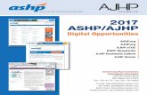 2017 ASHP/AJHP - Cunningham Associatescunninghamassociates.com/wp-content/uploads/2015/... · month to 17,800 opt-in’s (20.97% Open Rate) • ASHP Ambulatory Care Practitioners