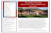 Inside this issue: PLACE Corps Alumni Newsletter · Yesenia Miranda Blessed Sacrament School San Francisco State Kenneth Monreal Blessed Sacrament School Fresno State Gabrielle Olivo