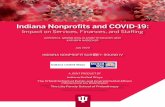 Indiana Nonprofits and COVID-19 · Indiana Nonprofits and COVID-19: Impact on Services, Finances, and Staffing KIRSTEN A. GRØNBJERG, ELIZABETH MCAVOY, AND KATHRYN HABECKER July 2020