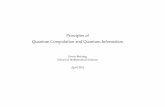 Principles of Quantum Computation and Quantum Informationerwin/Quantum Information... · 2017-09-29 · Quantum computation and quantum information is a quite recent and very rapidly