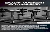 BODY WEIGHT EQUIPMENT - Legend Fitnesslegendfitness.com/wp-content/uploads/catalog8-1_bodyweight.pdf · Adjustable calf pad with chrome-plated tubing. Upholstered foot rollers. 18½