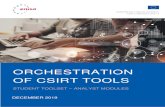 ORCHESTRATION OF CSIRT TOOLS - ENISA · Total Duration 1,5 hours 90 minutes Time Schedule Introduction to the exercise 10 minutes Events 60 minutes Galaxies 10 minutes Taxonomies