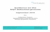 Guidance on the NQT Induction process - Octavo Partnership · Some examples of how the NQT release time might be used throughout the induction 19 period Teachers’ Standards September