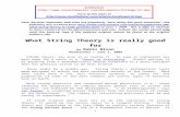 String_11.docstealthskater.com/Documents/Strings_11.doc · Web viewThe ambition of string theory isn't to explain things like Heisenberg's Uncertainty Principle or constant speed