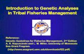 Introduction to Genetic Analyses in Tribal Fisheries Management · Introductory Presentation will review: 1. Basic DNA structure 2. How this structure allows for self-replication,