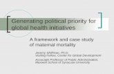 Generating political priority for global health initiatives · {Social science research on collective action Social movements (sociology) Transnational networks (political science)