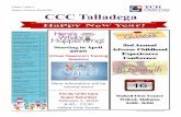 Volume 7, Issue 4 CCC Talladega - TCR Child Care Corporation...Sarritha Scales Sonia Free Stacy Gaither Early Childhood Specialist Early Childhood Specialist Early Childhood Specialist