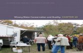 Winery Water Conservation and Quality Chapter 10 · 2015-06-09 · water conservation program that includes a water team. 3% of the vintners have reduced water use by 15% from a per