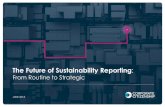 The Future of Sustainability Reporting - Corporate Citizenship · Corporate Citizenship Victoria A. Tan HEAD, GROUP RISK MANAGEMENT & SUSTAINABILITY Ayala Corporation 2 . ... STAGE