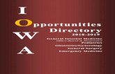I Opportunities W Directory · I . W . A . O. pportunities. Directory. 2018-2019 . General Internal Medicine . Office-Based & Hospitalist . Pediatrics . Obstetrics/Gynecology. General