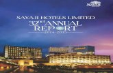 32 Annual Report 2015 All Pages Final - Sayaji · Sayaji Hotel, COMPANY SECRETARY H-1, Scheme No. 54 Vijay Nagar, Indore (M.P.) Date : 12.08.2015 NOTICE is hereby given that the Thirty