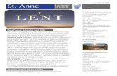 St. Anne CATHOLIC CHURCH2018/02/11  · St. Anne CATHOLIC CHURCH February 11, 2018 Mission St. Anne Parish, a Catholic community of faith, is joyfully committed to living the Gospel