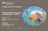 Continued Biosecurity Competency (CBC) autumn 2… · Continued Biosecurity Competency (CBC) Compliance Assessment & Management April 2016 Approved Arrangement – Application process