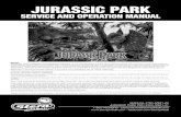 M1 Operation and Parts Manual - Abt Electronics€¦ · JURASSIC PARK SERVICE AND OPERATION MANUAL Games configured for North America operate on 60 cycle electricity only. These games
