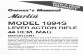 PDF.TEXTFILES.COMpdf.textfiles.com/manuals/FIREARMS/marlin_1894s.pdf · 2003-06-05 · 44 REM. MAG. IMPORTANT This manual contains operating, ... to the Mall of parts Marlin Firearms