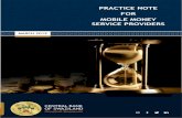 Practice Note for Mobile Money Service Provider PRACTICE ... · 4 Practice Note for Mobile Money Service Provider This practice note shall be cited as the Central Bank of Eswatini