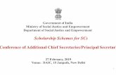2. PPT for Conference of Principal Secretaries - …socialjustice.nic.in/writereaddata/Content/pmagy...&HQWUDOO\ 6SRQVRUHG 6FKHPHV ¾3RVW0DWULF6FKRODUVKLS6FKHPHIRU ¾3UH0DWULF6FKRODUVKLS6FKHPHVIRU