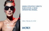 WHEN STRATEGY MEETS EXECUTION: A NEW ... - luxottica.co.za · and Luxottica Group (including the benefits, results, effects and timing of a transaction), all statements regarding