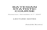 BAYESIAN STATISTIC COURSE. Cuantitativa... · 2016-09-12 · 1 AN INTRODUCTION TO BAYESIAN ANALYSIS AND MCMC PROGRAM 1. Do we understand classical statistics? 1.1. Historical introduction