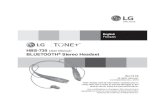 HBS-730 User Manual BLUETOOTH Stereo Headset...The LG TONE+TM (HBS-730) is a lightweight wireless headset that uses Bluetooth® technology. This product can be used as an audio accessory