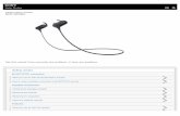 Help Guide | Top · Wireless Stereo Headset MDR-XB50BS Replacing the earbuds The headset comes with the M size earbuds. If the headset tends to come off or you feel a lack of low