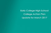 Early College High School College Action Plan Update for March …pacweb.alamo.edu/SACSinterim/submission/documents/10681.pdf · 2017-09-14 · college hs 85 54 24 1 164 99% 0% 100%