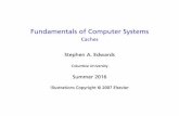 Fundamentals of Computer Systems - Caches · Memory Speeds Haven’t Kept Up Year CPU 100,000 10,000 100 Performance 1000 10 1 1980 1981 1982 1983 1984 1985 1986 1987 1988 1989 1990