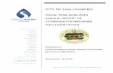 CITY OF SAN LEANDRO · FY 2017-2018 Annual Report C.2 – Municipal Operations Permittee Name: City of San Leandro FY 17-18 AR Form 2-2 9/30/18 C.2.b. Sidewalk/Plaza Maintenance and